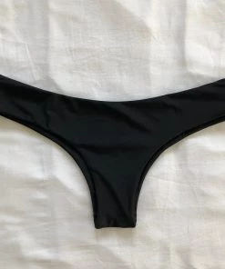 Kulani Kinis Cheeky Bikini Bottom - Pitch Black Bikini Bottoms 12 Kulani Kinis Cheeky Bikini Bottom - Pitch Black Bikini Bottoms