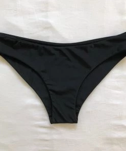 Kulani Kinis Full Coverage Bikini Bottom - Pitch Black Bikini Bottoms