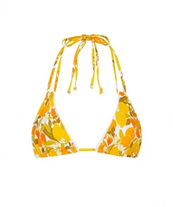 Kulani Kinis New Arrivals Halter Bralette Bikini Top - Limoncello