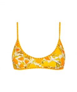 Kulani Kinis Minimal Tie Back Bikini Top - Limoncello New Arrivals