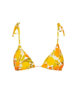 Kulani Kinis Padded Bralette Bikini Top - Limoncello New Arrivals