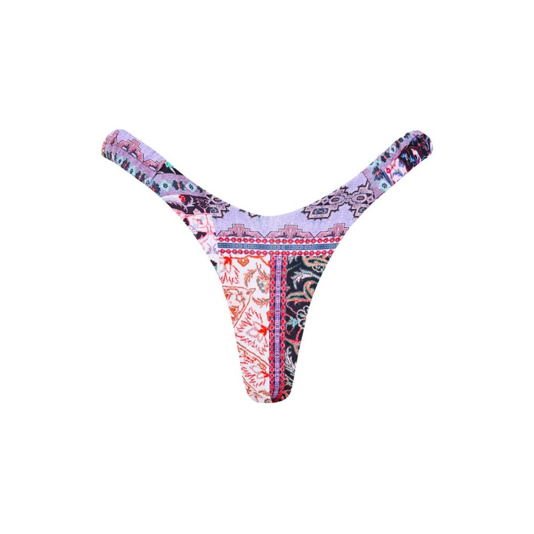Kulani Kinis New Arrivals Retro Y Thong Bikini Bottom - Moonlight Motel 9 Kulani Kinis New Arrivals Retro Y Thong Bikini Bottom - Moonlight Motel