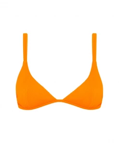 Kulani Kinis Scoop Triangle Bikini Top - Papaya Ribbed 17 Kulani Kinis Scoop Triangle Bikini Top - Papaya Ribbed