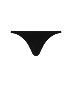 Kulani Kinis Bikini Bottoms Cheeky Braided Bikini Bottom - Pitch Black