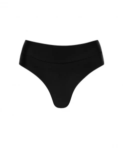 Kulani Kinis Bikini Bottoms High Waist Cheeky Bikini Bottom - Pitch Black 11 Kulani Kinis Bikini Bottoms High Waist Cheeky Bikini Bottom - Pitch Black