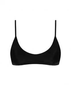 Kulani Kinis Minimal Bikini Top - Pitch Black