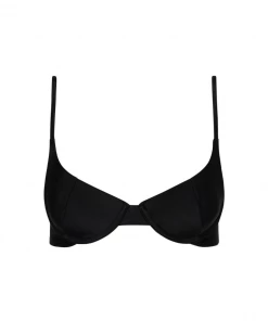 Kulani Kinis Bikini Tops Petite Demi Bra Bikini Top - Pitch Black 9 Kulani Kinis Bikini Tops Petite Demi Bra Bikini Top - Pitch Black
