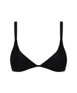 Kulani Kinis Scoop Triangle Bikini Top - Pitch Black