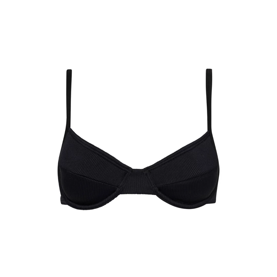 Kulani Kinis Ditzy Underwire Bra Bikini Top - Pitch Black Ribbed New Arrivals 10 Kulani Kinis Ditzy Underwire Bra Bikini Top - Pitch Black Ribbed New Arrivals