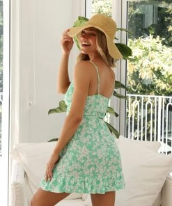 Kulani Kinis Wrap Mini Dress - Kiwi Kiss New Arrivals