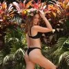 Kulani Kinis Bikini Bottoms Minimal Cheeky Bikini Bottom - Pitch Black 1 Kulani Kinis Bikini Bottoms Minimal Cheeky Bikini Bottom - Pitch Black