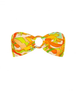 Kulani Kinis New Arrivals Strapless Bandeau Bikini Top - Road Runner