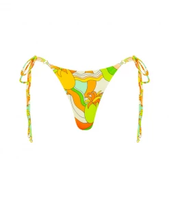 Kulani Kinis New Arrivals Thong Tie Side Bikini Bottom - Road Runner