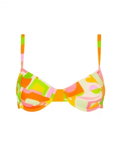 Kulani Kinis New Arrivals Ditzy Underwire Bra Bikini Top - Saloon Sister