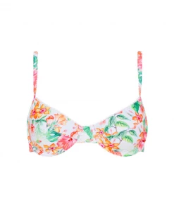 Kulani Kinis New Arrivals Ditzy Underwire Bra Bikini Top - Tropicana