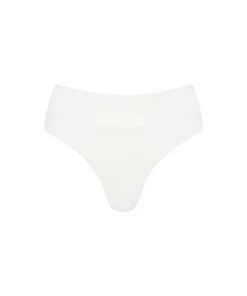 Kulani Kinis High Waist Cheeky Bikini Bottom - White Ribbed Bikini Bottoms 13 Kulani Kinis High Waist Cheeky Bikini Bottom - White Ribbed Bikini Bottoms