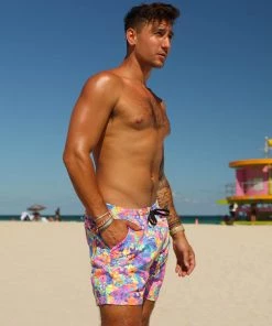 Kulani Kinis Men's Swim Trunks - Rainbow Jungle 10 Kulani Kinis Men's Swim Trunks - Rainbow Jungle